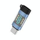 USB-C / Type-C to Type-C OTG Adapter with Digital Display(Blue) - 1