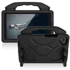 For Samsung Galaxy Tab A9 X110 Thumb Bracket EVA Shockproof Tablet Case(Black) - 1
