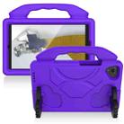 For Samsung Galaxy Tab A9 X110 Thumb Bracket EVA Shockproof Tablet Case(Purple) - 1