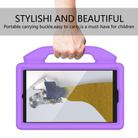 For Samsung Galaxy Tab A9 X110 Thumb Bracket EVA Shockproof Tablet Case(Light Purple) - 3