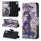 3D Colored Drawing Pattern Horizontal Flip Leather Case for Huawei Y7 / Y7 Prime 2019, with Holder & Card Slots & Wallet(Peacock) - 1