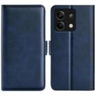 For Xiaomi Redmi Note 13 5G Dual-side Magnetic Buckle Horizontal Flip Leather Phone Case(Dark Blue) - 1