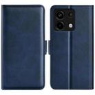 For Xiaomi Redmi Note 13 Pro 5G Dual-side Magnetic Buckle Horizontal Flip Leather Phone Case(Dark Blue) - 1