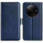 For Xiaomi Redmi Note 13 4G Dual-side Magnetic Buckle Horizontal Flip Leather Phone Case(Dark Blue) - 1