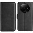 For Xiaomi Redmi A3 Dual-side Magnetic Buckle Horizontal Flip Leather Phone Case(Black) - 1