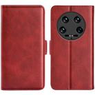 For Xiaomi 14 Ultra Dual-side Magnetic Buckle Horizontal Flip Leather Phone Case(Red) - 1
