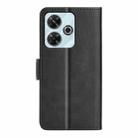 For Xiaomi Redmi Note 13R 5G Dual-side Magnetic Buckle Horizontal Flip Leather Phone Case(Black) - 3