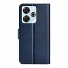 For Xiaomi Redmi Note 13R 5G Dual-side Magnetic Buckle Horizontal Flip Leather Phone Case(Dark Blue) - 3