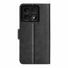 For Xiaomi 14T Pro Dual-side Magnetic Buckle Horizontal Flip Leather Phone Case(Black) - 3