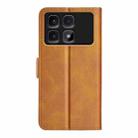 For Xiaomi Redmi K70 Ultra Dual-side Magnetic Buckle Horizontal Flip Leather Phone Case(Yellow) - 3