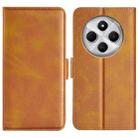 For Xiaomi Redmi 14C 4G Dual-side Magnetic Buckle Horizontal Flip Leather Phone Case(Yellow) - 1