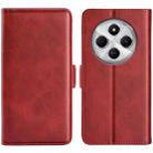 For Xiaomi Redmi 14C 4G Dual-side Magnetic Buckle Horizontal Flip Leather Phone Case(Red) - 1