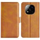 For Xiaomi Redmi Note 14 Pro+ Dual-side Magnetic Buckle Horizontal Flip Leather Phone Case(Yellow) - 1