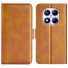For Redmi Note 14 Pro 4G Dual-side Magnetic Buckle Horizontal Flip Leather Phone Case(Yellow) - 1