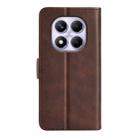 For Redmi Note 14 Pro 4G Dual-side Magnetic Buckle Horizontal Flip Leather Phone Case(Brown) - 3
