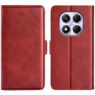 For Redmi Note 14 Pro 4G Dual-side Magnetic Buckle Horizontal Flip Leather Phone Case(Red) - 1
