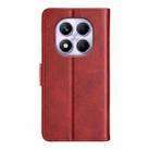 For Redmi Note 14 Pro 4G Dual-side Magnetic Buckle Horizontal Flip Leather Phone Case(Red) - 3