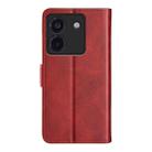 For Xiaomi Poco M7 Pro 5G Dual-side Magnetic Buckle Horizontal Flip Leather Phone Case(Red) - 3