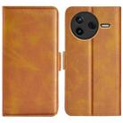 For Redmi K80 / Poco F7 Pro Dual-side Magnetic Buckle Horizontal Flip Leather Phone Case(Yellow) - 1