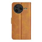 For Redmi K80 / Poco F7 Pro Dual-side Magnetic Buckle Horizontal Flip Leather Phone Case(Yellow) - 3