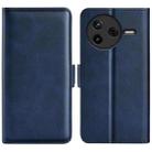 For Redmi K80 / Poco F7 Pro Dual-side Magnetic Buckle Horizontal Flip Leather Phone Case(Dark Blue) - 1
