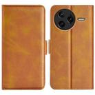 For Redmi K80 Pro / Poco F7 Ultra Dual-side Magnetic Buckle Horizontal Flip Leather Phone Case(Yellow) - 1