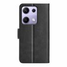 For Redmi Note 14S 4G Dual-side Magnetic Buckle Horizontal Flip Leather Phone Case(Black) - 3