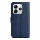 For Redmi Note 14 4G 164.84mm Dual-side Magnetic Buckle Horizontal Flip Leather Phone Case(Dark Blue) - 3