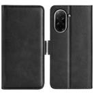 For Redmi A5 4G 173.3mm Dual-side Magnetic Buckle Horizontal Flip Leather Phone Case(Black) - 1