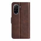 For Redmi A5 4G 173.3mm Dual-side Magnetic Buckle Horizontal Flip Leather Phone Case(Brown) - 3