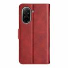 For Redmi A5 4G 173.3mm Dual-side Magnetic Buckle Horizontal Flip Leather Phone Case(Red) - 3
