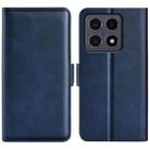 For Xiaomi 15T Dual-side Magnetic Buckle Horizontal Flip Leather Phone Case(Dark Blue) - 1