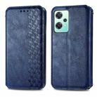 For OnePlus Nord CE 2 Lite 5G Cubic Grid Pressed Magnetic Leather Phone Case(Blue) - 2