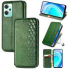 For OnePlus Nord CE 2 Lite 5G Cubic Grid Pressed Magnetic Leather Phone Case(Green) - 1