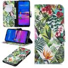 3D Colored Drawing Pattern Horizontal Flip Leather Case for Huawei Honor 8A, with Holder & Card Slots & Wallet(Banana Leaf) - 1