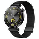 For Huawei Watch GT 4 41mm Milan Dual Mmagnetic Steel Mesh Watch Band(Black) - 1