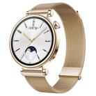 For Huawei Watch GT 4 41mm Milan Dual Mmagnetic Steel Mesh Watch Band(Rose Gold) - 1