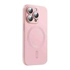 For iPhone 15 Pro Max ENKAY MagSafe Matte TPU Phone Case with Lens Film(Pink) - 1