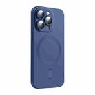 For iPhone 15 Pro Max ENKAY MagSafe Matte TPU Phone Case with Lens Film(Dark Blue) - 1