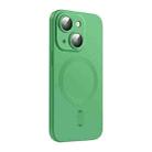 For iPhone 15 ENKAY MagSafe Matte TPU Phone Case with Lens Film(Green) - 1