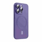 For iPhone 14 Pro ENKAY MagSafe Matte TPU Phone Case with Lens Film(Purple) - 1