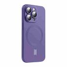 For iPhone 14 Pro Max ENKAY MagSafe Matte TPU Phone Case with Lens Film(Purple) - 1