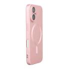 For iPhone 16 Plus ENKAY MagSafe Matte TPU Phone Case with Lens Film(Pink) - 1