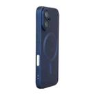 For iPhone 16 Plus ENKAY MagSafe Matte TPU Phone Case with Lens Film(Dark Blue) - 1