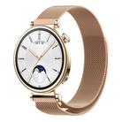 For Huawei Watch GT4 41mm Milan Magnetic Steel Mesh Watch Band(Rose Gold) - 1