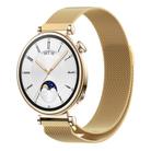 For Huawei Watch GT4 41mm Milan Magnetic Steel Mesh Watch Band(Gold) - 1