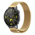 For Huawei Watch GT4 46mm Milan Magnetic Steel Mesh Watch Band(Gold) - 1