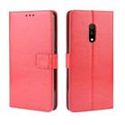 Retro Crazy Horse Texture Horizontal Flip Leather Case for OPPO Realme X / OPPO K3 , with Holder & Card Slots & Photo Frame(Red) - 1
