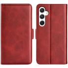 For Samsung Galaxy S24+ 5G Dual-side Magnetic Buckle Horizontal Flip Leather Phone Case(Red) - 1