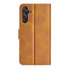 For Samsung Galaxy M55 5G Dual-side Magnetic Buckle Horizontal Flip Leather Phone Case(Yellow) - 3
